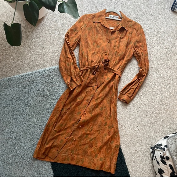 Lanvin Dresses & Skirts - Vintage Lanvin ✨ 1960s Floral Dress size 6